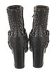 Valentino Quilted Pattern Leather Boots