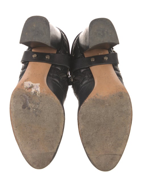 Valentino Quilted Pattern Leather Boots