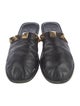 Valentino Rockstud Accents Leather Mules