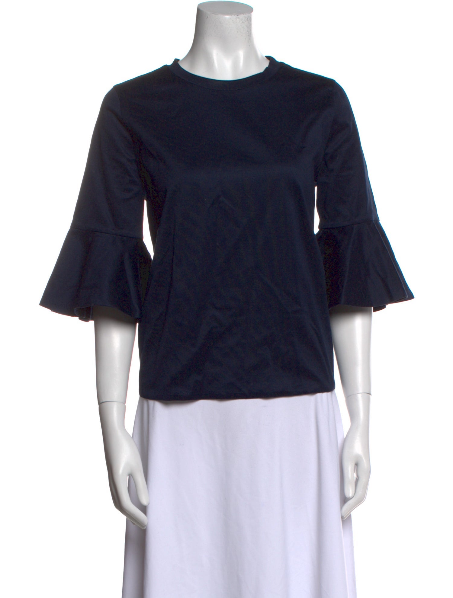 Valentino Crew Neck Three-Quarter Sleeve Top