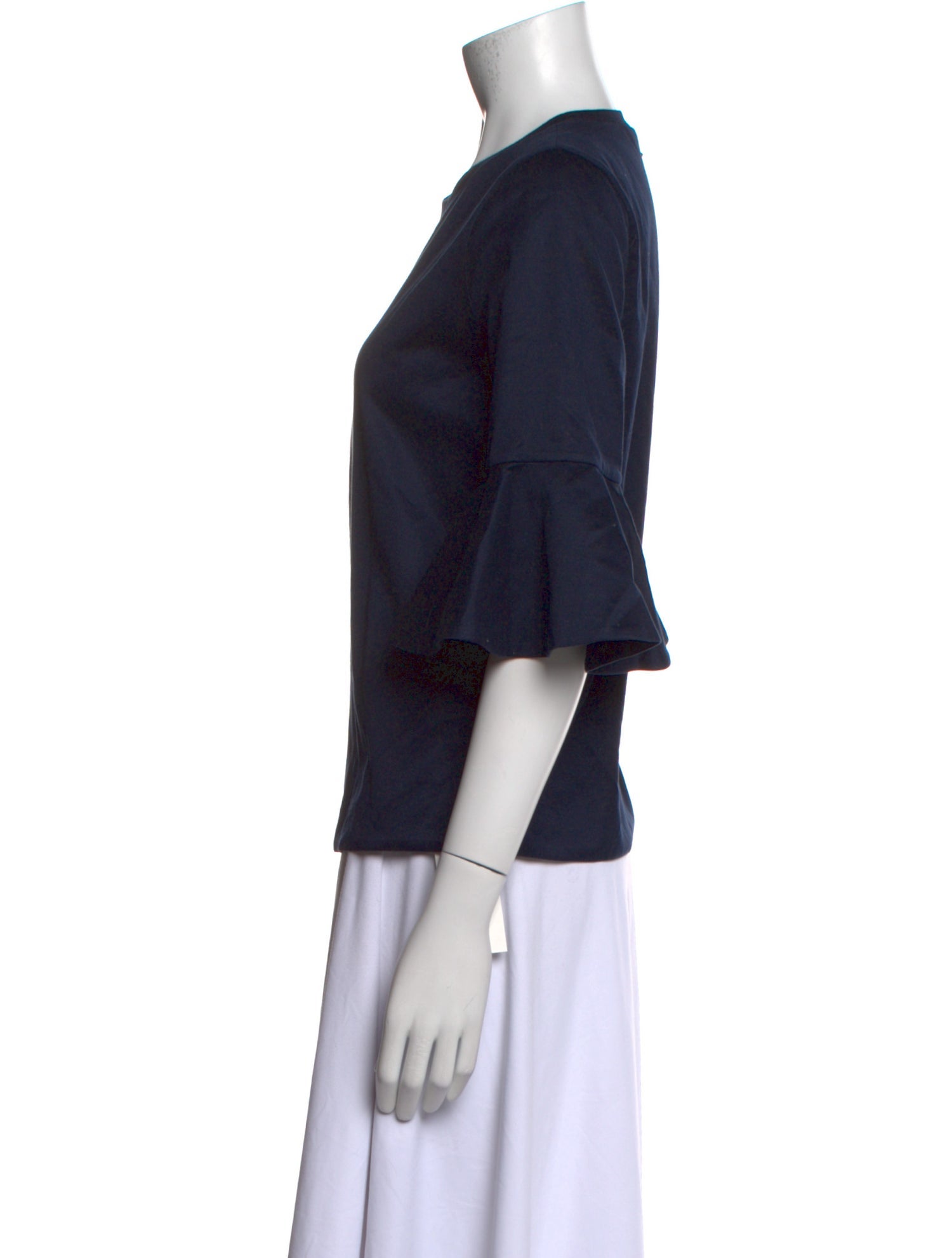 Valentino Crew Neck Three-Quarter Sleeve Top