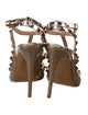 Valentino Rockstud Accents Leather T-Strap Pumps