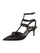 Valentino Rockstud Accents Leather T-Strap Pumps