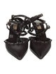 Valentino Rockstud Accents Leather T-Strap Pumps