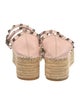 Valentino Rockstud Accents Leather Espadrilles