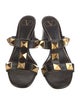 Valentino Rockstud Accents Leather Slides