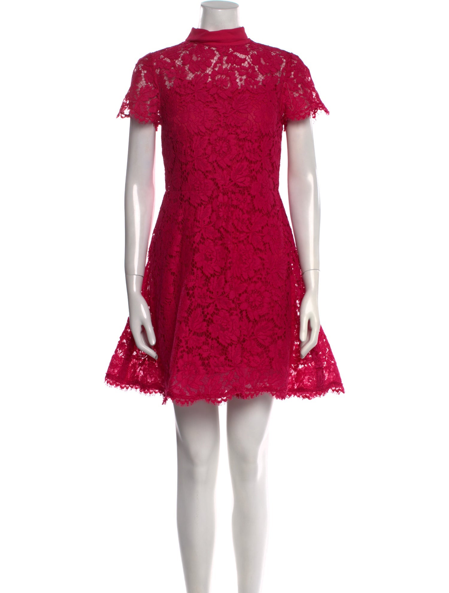 Valentino Lace Pattern Mini Dress