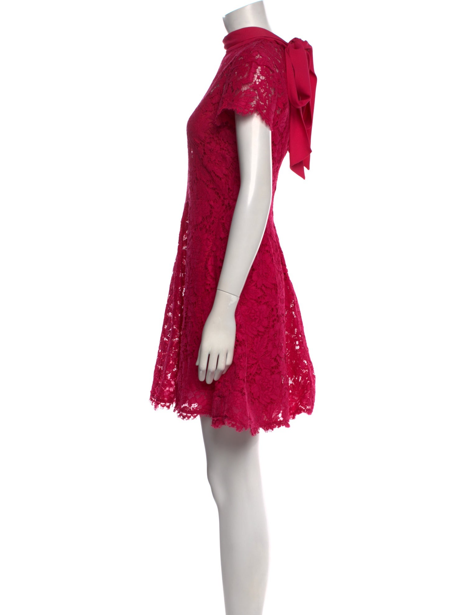 Valentino Lace Pattern Mini Dress