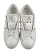 Valentino Rockstud Accents Leather Sneakers