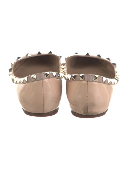 Valentino Rockstud Accents Patent Leather Flats