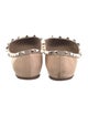Valentino Rockstud Accents Patent Leather Flats