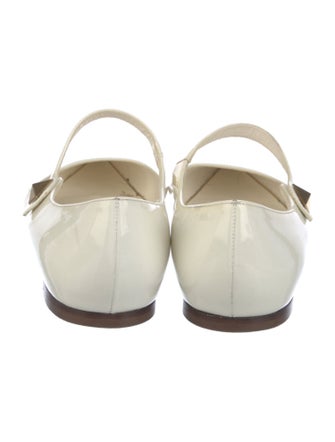 Valentino Rockstud Accents Patent Leather Mary Jane Flats