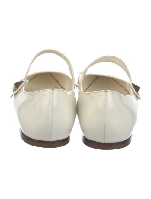 Valentino Rockstud Accents Patent Leather Mary Jane Flats