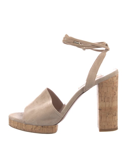 Valentino Suede Mesh Accents Sandals