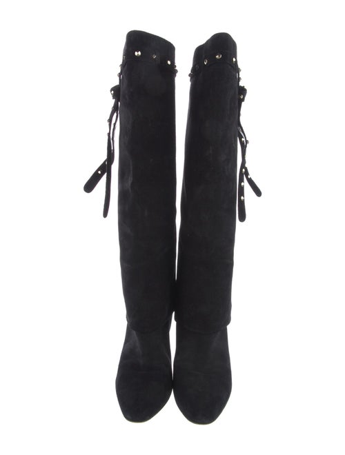 Valentino Suede Studded Accents Boots
