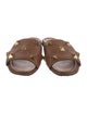 Valentino Rockstud Accents Leather Slides