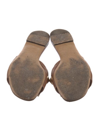 Valentino Rockstud Accents Leather Slides