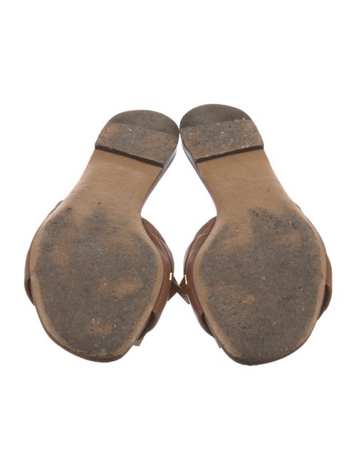 Valentino Rockstud Accents Leather Slides