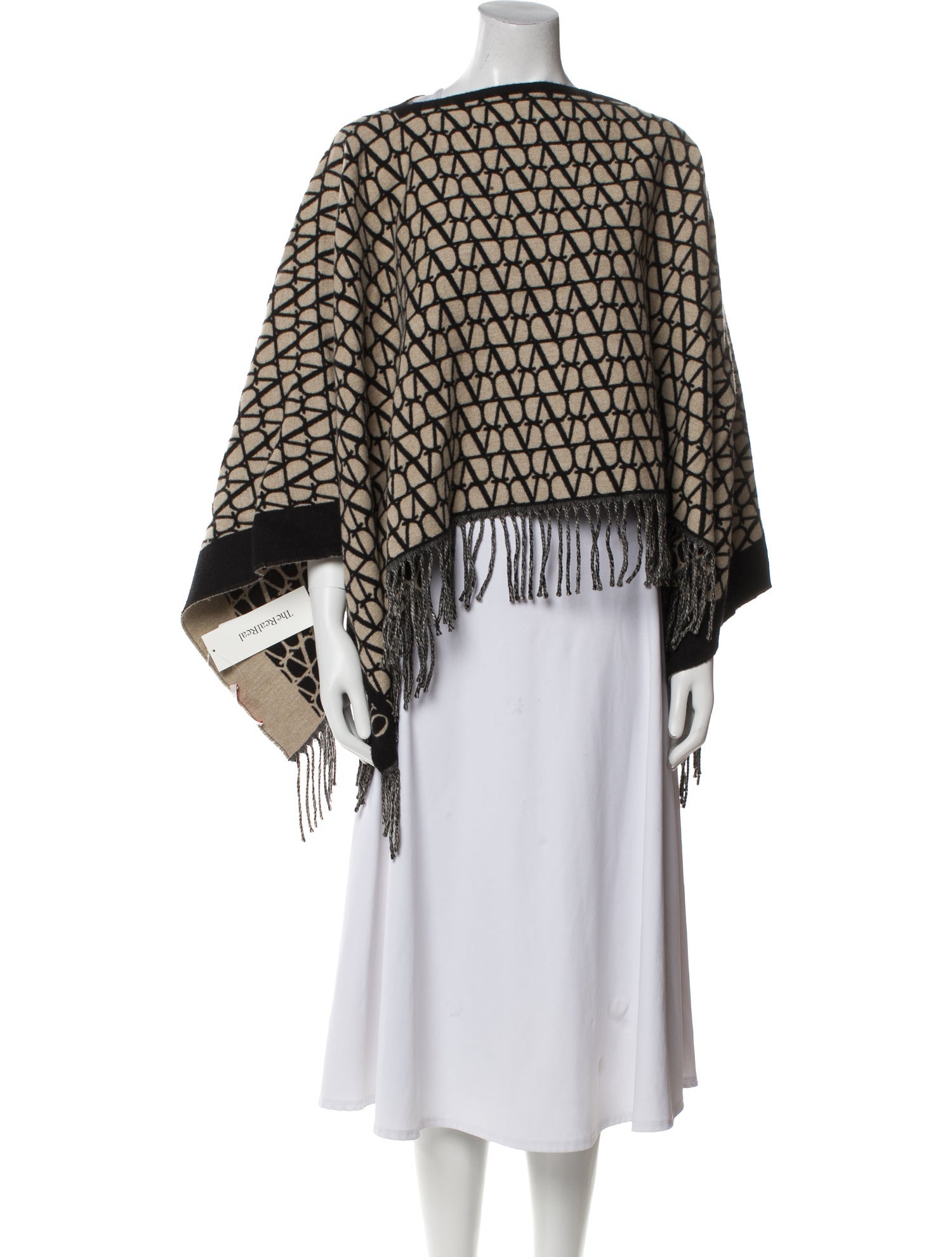 Valentino Printed Bateau Neckline Sweater