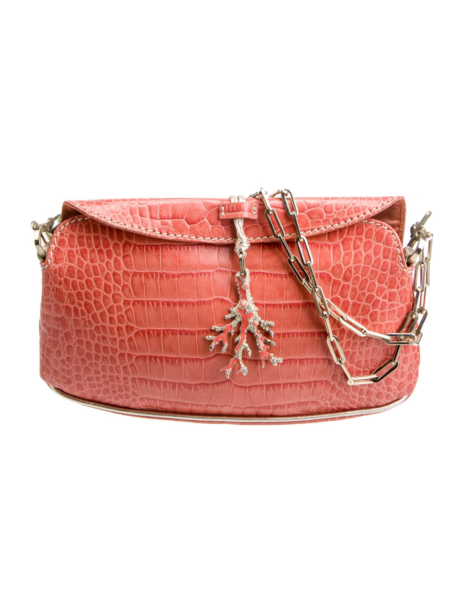 Valentino Crocodile Shoulder Bag