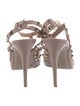 Valentino Rockstud Accents Leather T-Strap Pumps