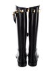 Valentino Rockstud Accents Leather Riding Boots