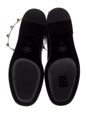 Valentino Rockstud Accents Leather Riding Boots