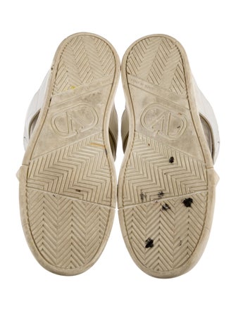 Valentino Rockstud Accents Leather Athletic Sneakers