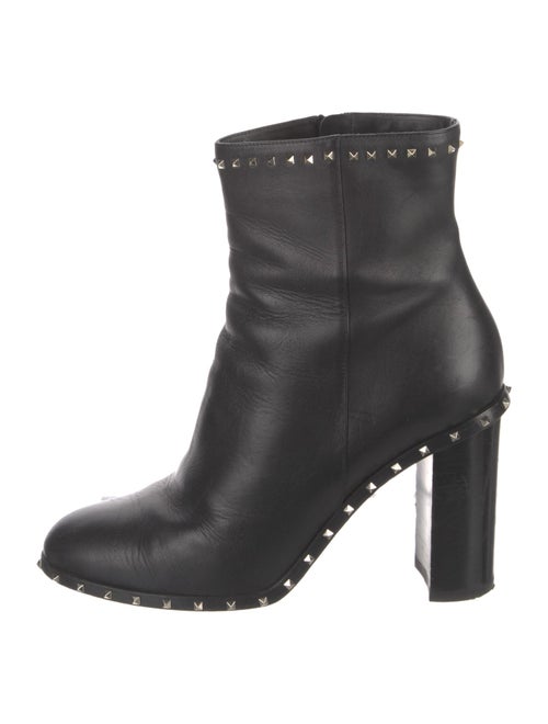 Valentino Rockstud Accents Leather Boots