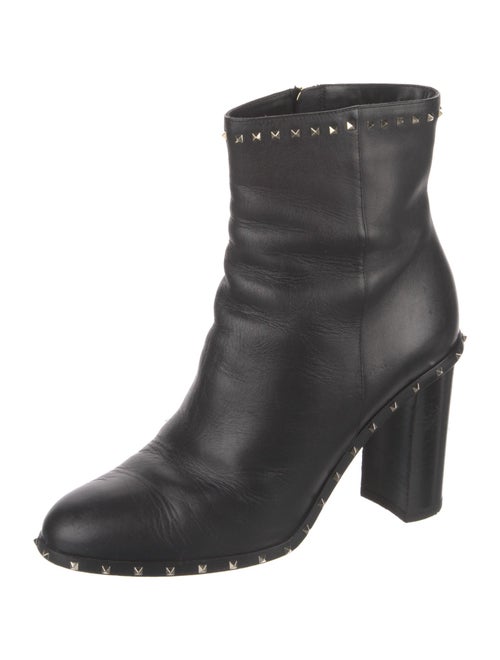 Valentino Rockstud Accents Leather Boots