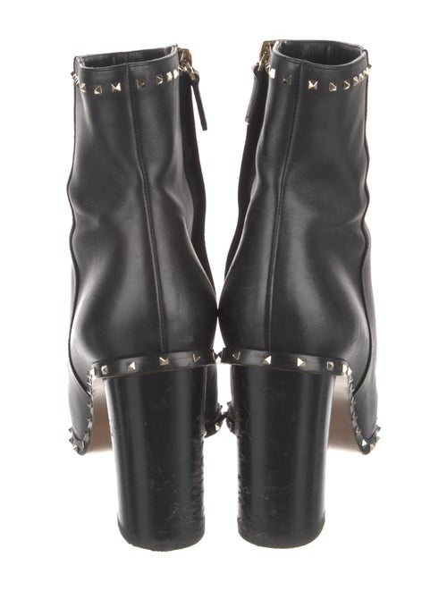 Valentino Rockstud Accents Leather Boots