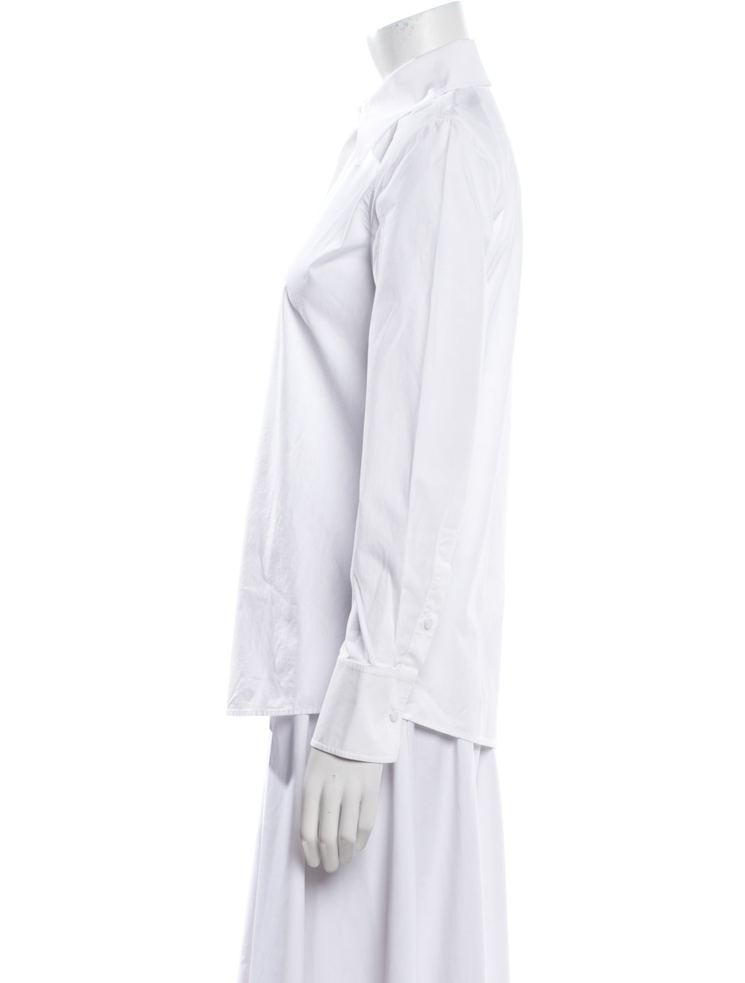 Valentino Long Sleeve Button-Up Top