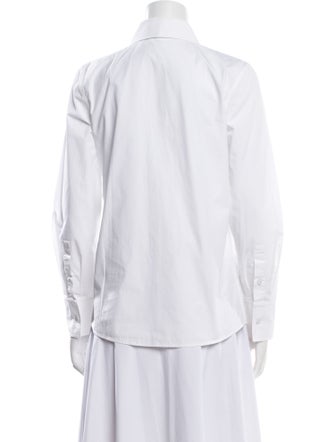 Valentino Long Sleeve Button-Up Top