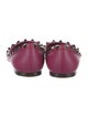 Valentino Rockstud Accents Leather Ballet Flats