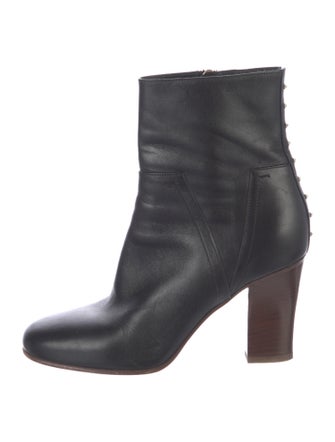 Valentino Rockstud Accents Leather Boots