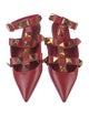 Valentino Rockstud Accents Leather Flats