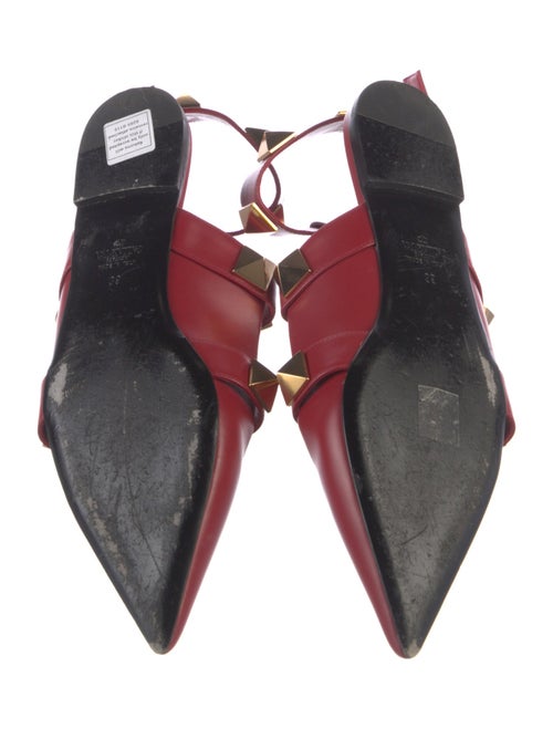 Valentino Rockstud Accents Leather Flats