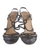 Valentino Leather Slingback Sandals