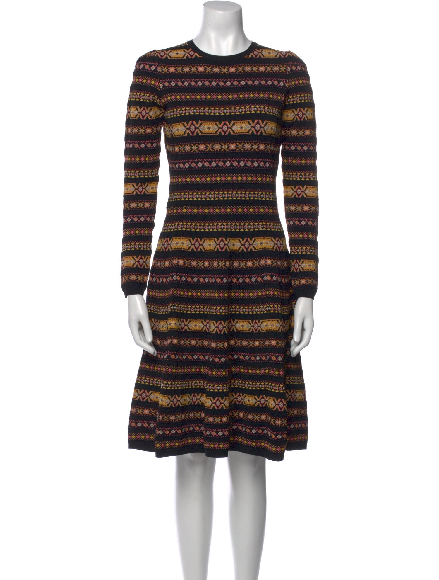 Valentino Striped Knee-Length Dress