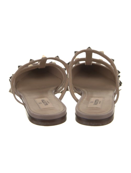 Valentino Rockstud Accents Leather Mules