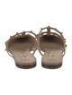 Valentino Rockstud Accents Leather Mules