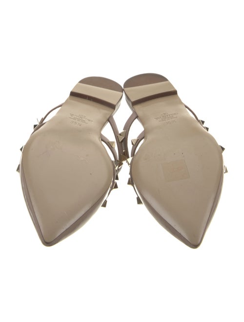 Valentino Rockstud Accents Leather Mules