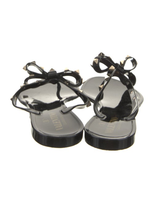 Valentino Rockstud Accents Rubber Slides