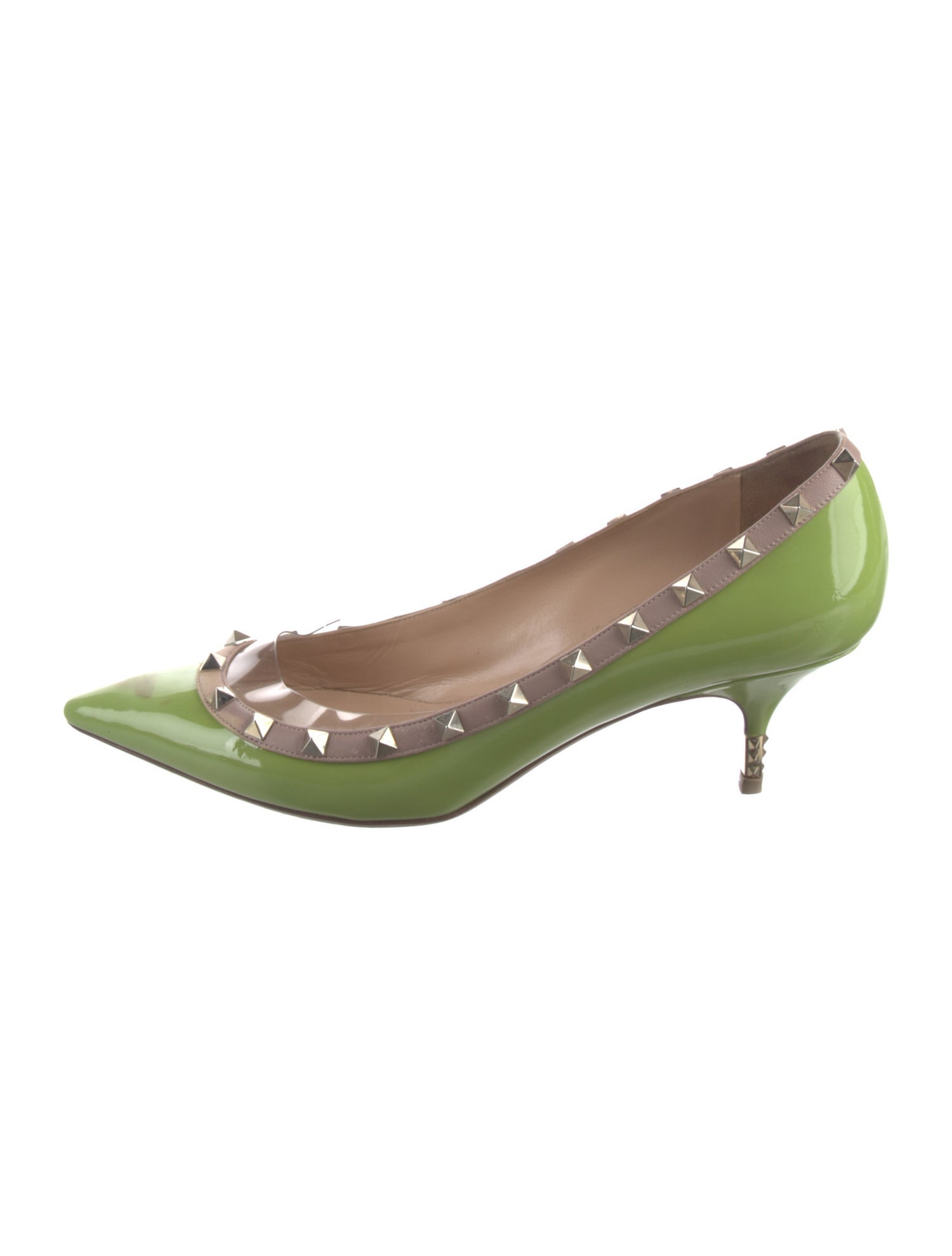 Valentino Rockstud Accents Patent Leather Pumps