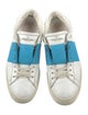 Valentino Leather Colorblock Pattern Sneakers