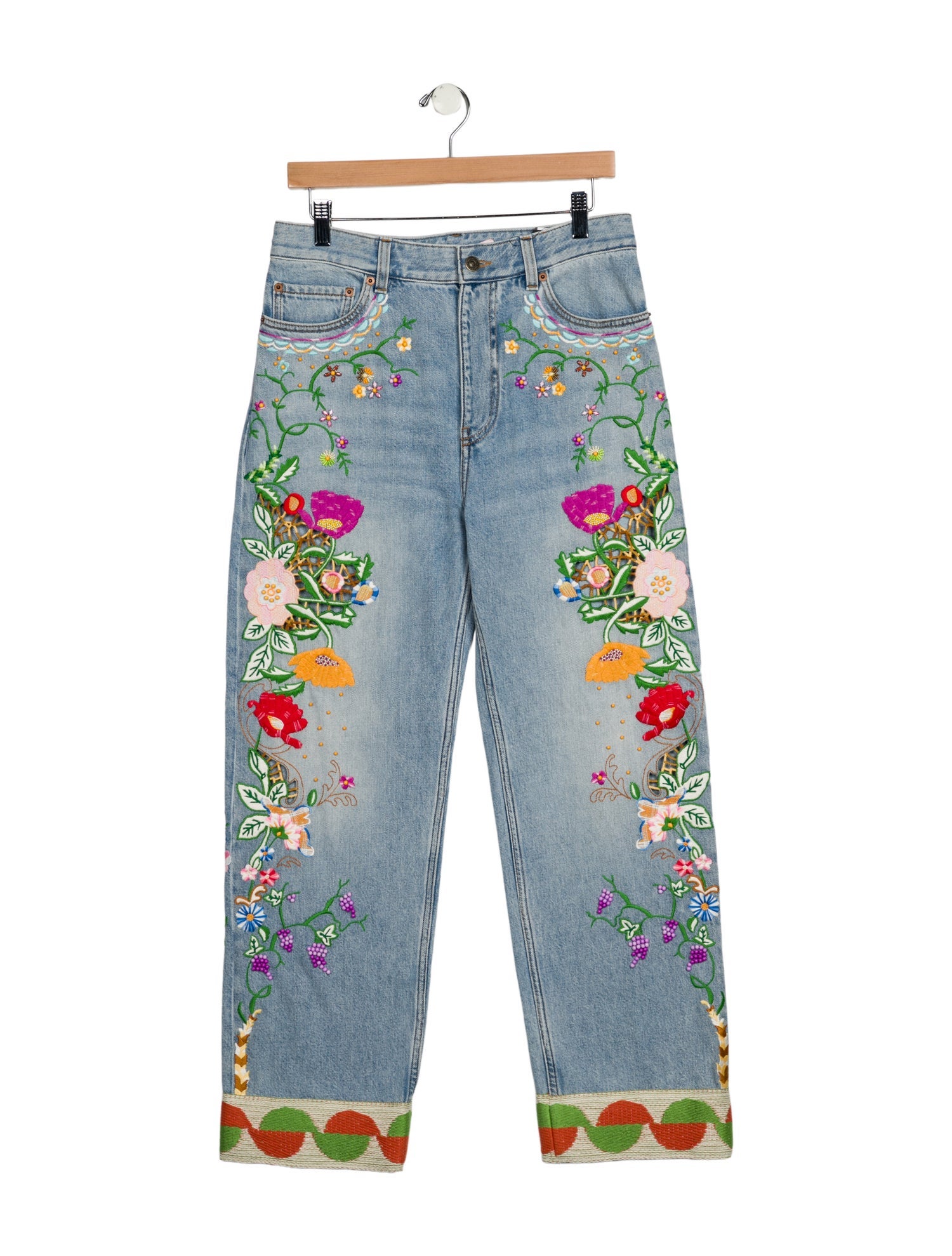 Valentino High-Rise Straight Leg Jeans w/ Tags