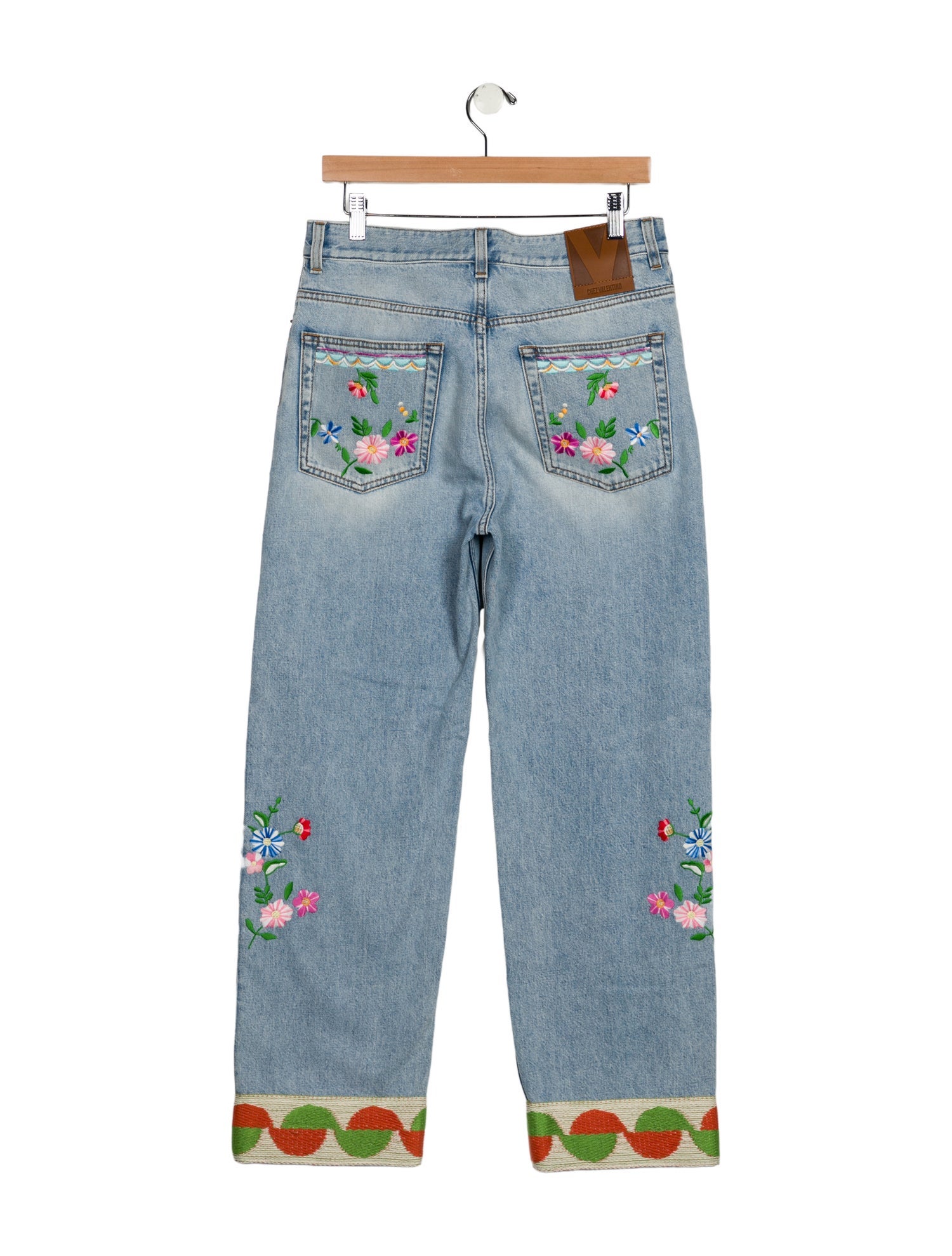 Valentino High-Rise Straight Leg Jeans w/ Tags