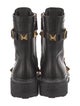 Valentino Rockstud Accents Leather Combat Boots