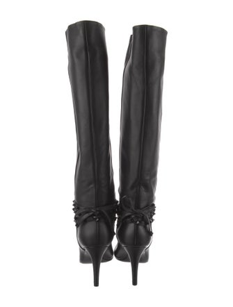 Valentino Rockstud Accents Leather Boots