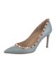 Valentino Rockstud Accents Leather Pumps